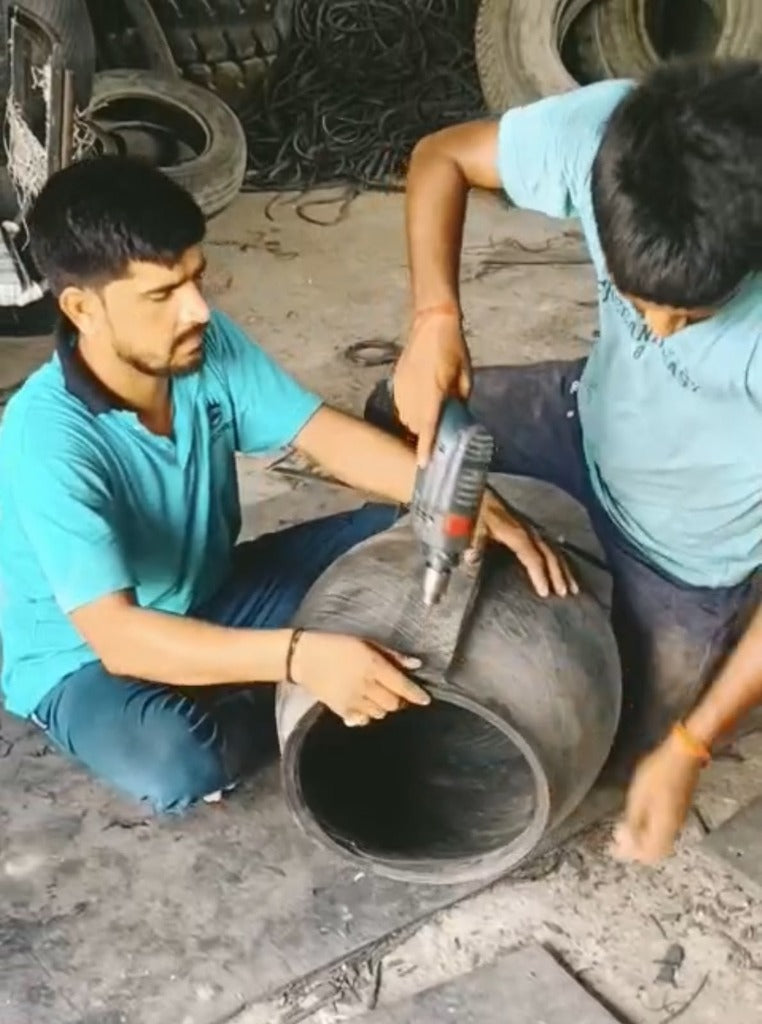 Precision drilling and assembling planter